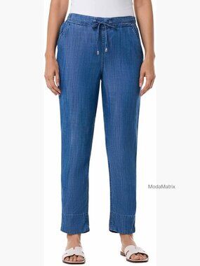 UPF 50+ Sun Protection Casual Tapered Pants Drawstring Elastic Waist